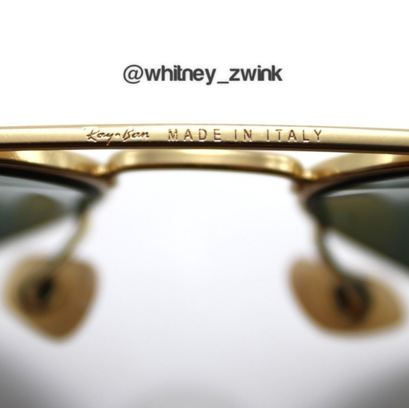 Model Display Ray-Ban Aviator Black Lens RB3025 58 / 62 Gold Frame - Picture 12 of 17